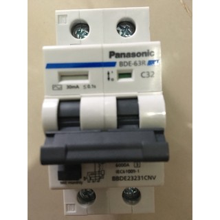 CB chống giật Pansonic 32A 30mA 6KA 240VAC