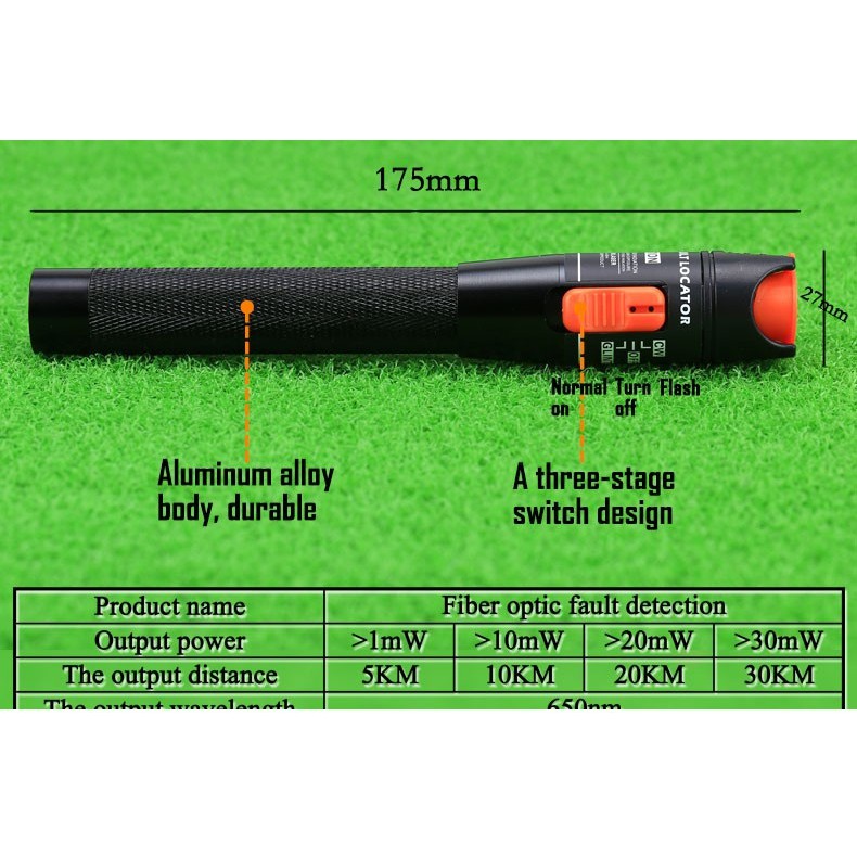 bút dò lỗi sợi quang 10km