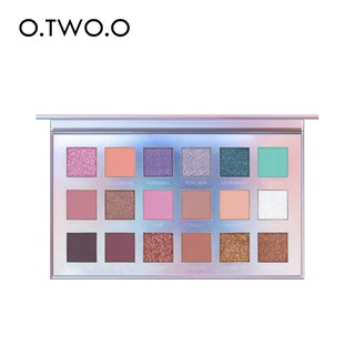 Bảng Phấn Mắt O.TWO.O 18 Màu Nhũ Lì Kim Tuyến Sắc Ngọc Trai Sang Trọng 200g