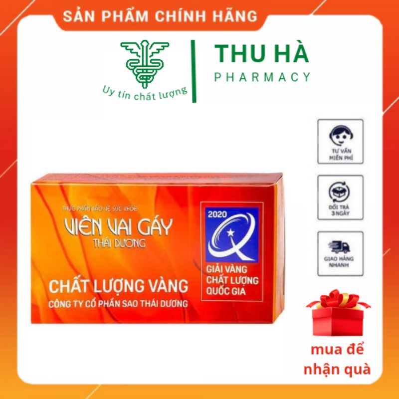 Viên Vai Gáy Thái Dương -  Viên vai gáy Hỗ trợ giảm đau mỏi lưng vai gáy [Chính hãng]
