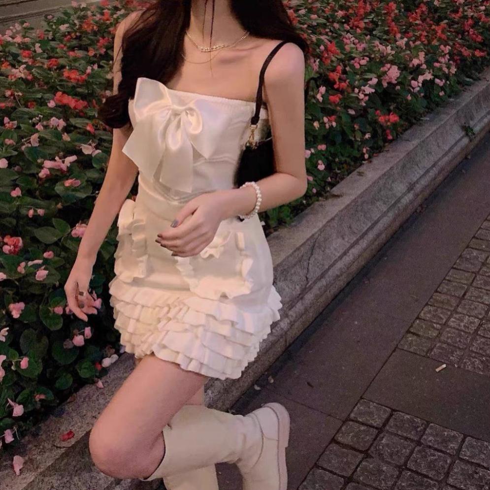 Đồ bộ nữ set áo croptop kèm chân váy len form ôm body tôn dáng cực sang