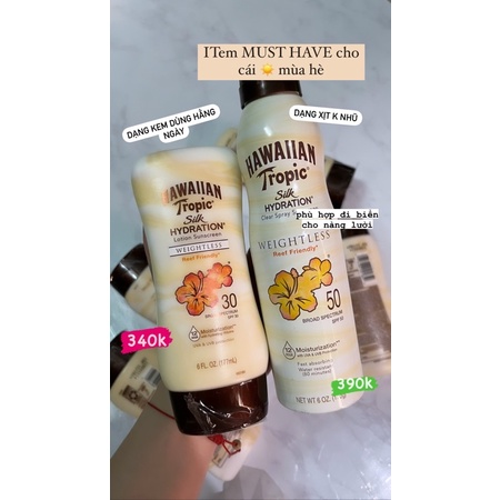 KEM CHỐNG NẮNG BODY HAWAIIN TROPIC