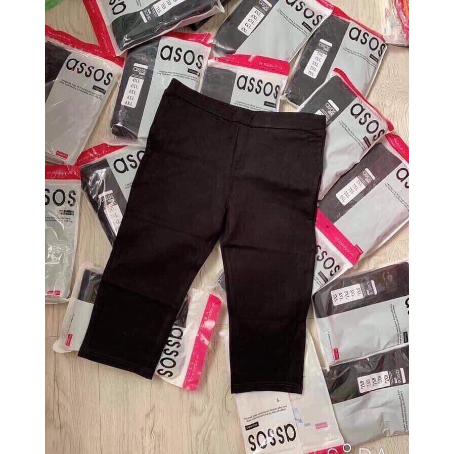 Quần legging lửng năng động cho bạn gái, Quần ngố đùi thái cạp chun siêu mịn, siêu co giãn