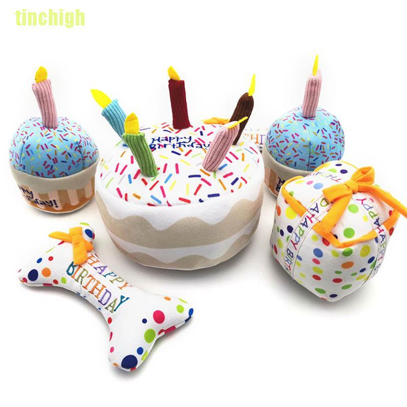 Đồ Chơi Nhồi Bông Hình Bánh Sinh Nhật Dễ Thương