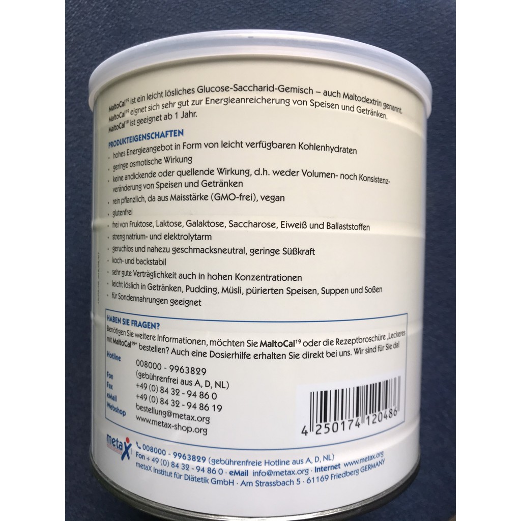 TPBS  Bột tăng cân MALTOCAL 19 Đức