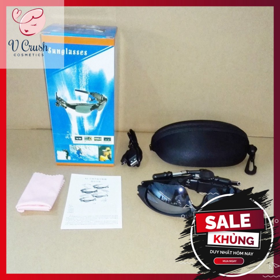 Mắt Kính Tai Nghe Âm Thanh Bluetooth Thiết Kế Phong Cách Thể Thao Sang Trọng