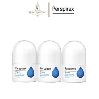 Combo 3 Lăn Khử Mùi Perspirex Original Xanh Nhạt Dành Cho Da Thường Hiệu Quả 5 Ngày 20ml/ chai