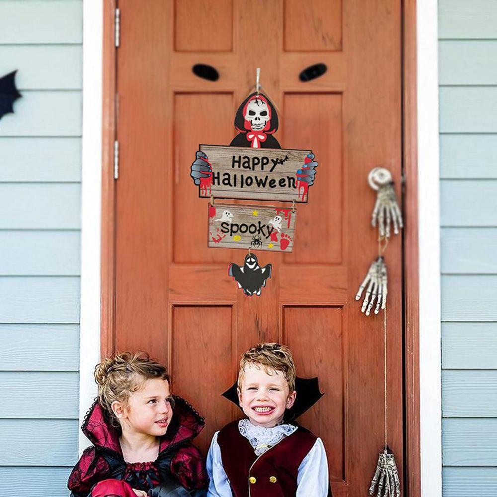 Biển Hiệu Treo Trang Trí Phòng Khách Phong Cách Halloween Sáng Tạo