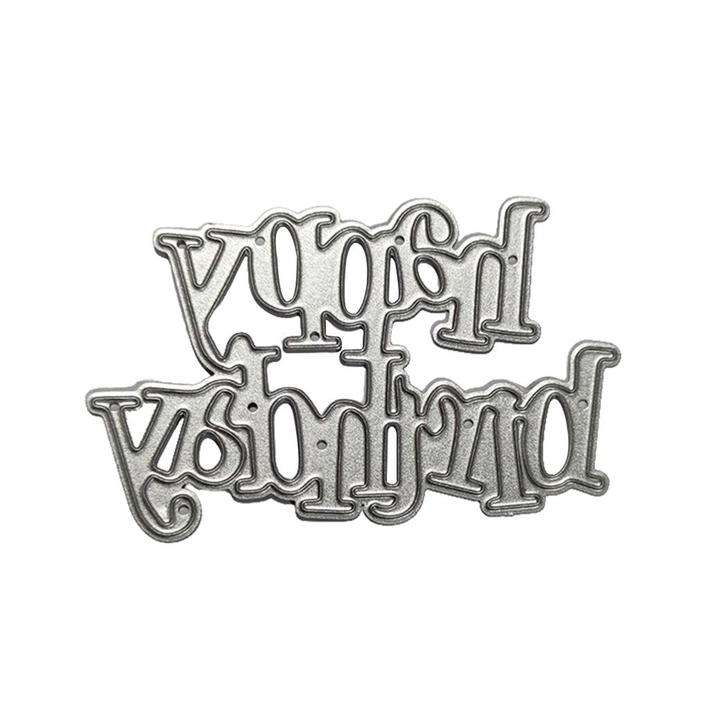 Khuôn Cắt Giấy Kim Loại Chữ Happy Birthday