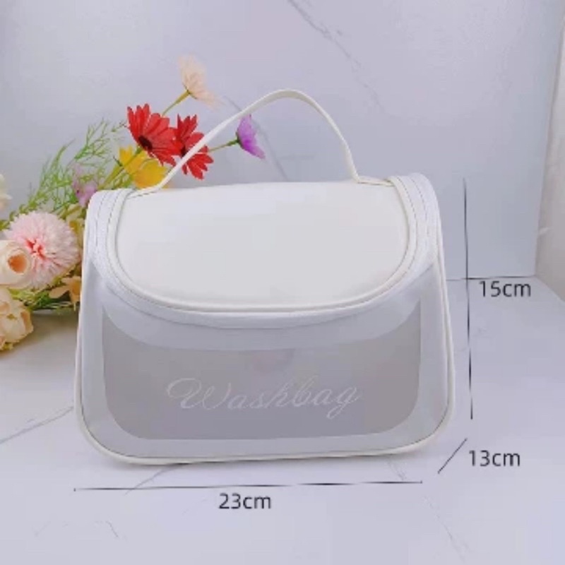 Túi đựng mỹ phẩm đồ trang điểm du lịch trong suốt cao cấp WASHBAG