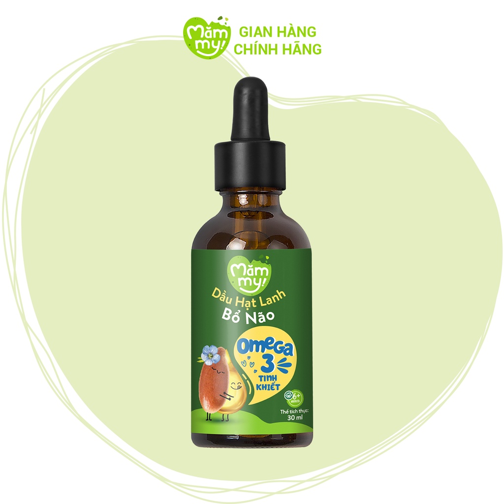 Combo 2 set 3 chai dầu cho bé ăn dặm bổ não Mămmy 30ml, dầu olive, dầu cá hồi, dầu hạt lanh