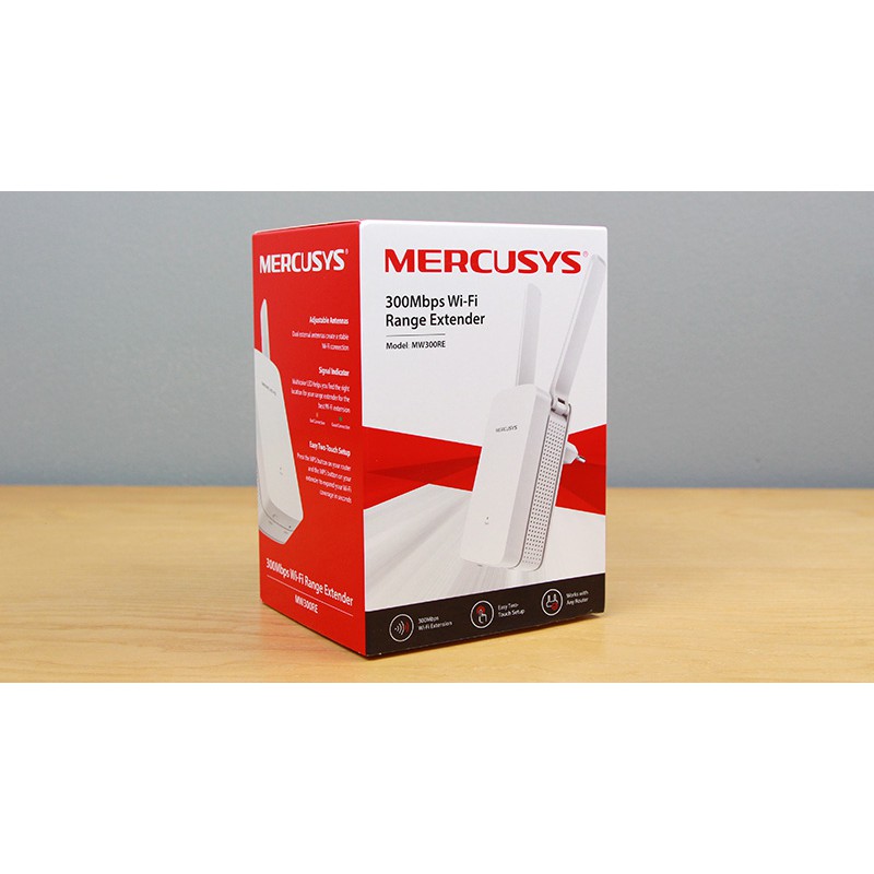 [Xả kho] Kích wifi 3 râu chính hãng Mercusys model MW300RE kích siêu khỏe tốc độ 300Mbp | BigBuy360 - bigbuy360.vn