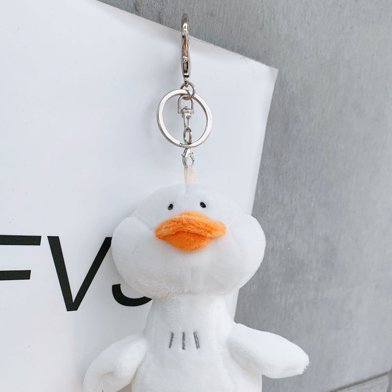 Móc Khóa Hình Chú Vịt Nhồi Bông Đáng Yêu