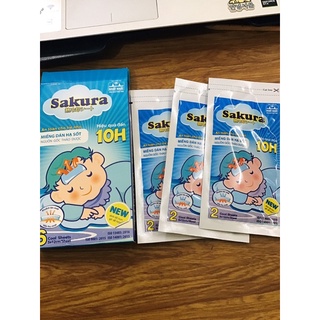 Miếng dán hạ sốt Sakura (Hộp 6 miếng dán) - Nguồn gốc thảo dược