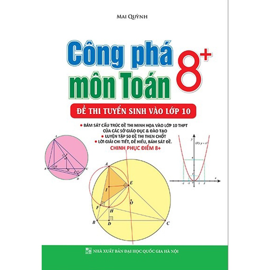 Sách - Công Phá 8+ Môn Toán  Đề Thi Tuyển Sinh Vào Lớp 10