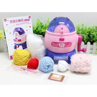 Máy đan len mini dành cho bé màu hồng (Hồng tím)