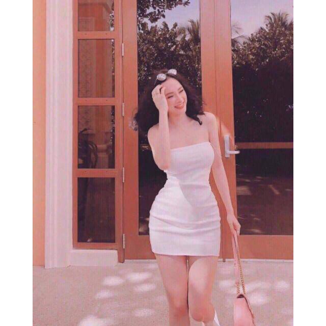 Đầm body 2 dây, thun lụa đẹp không lo mỏng, phom ôm quyến rũ 131 | BigBuy360 - bigbuy360.vn