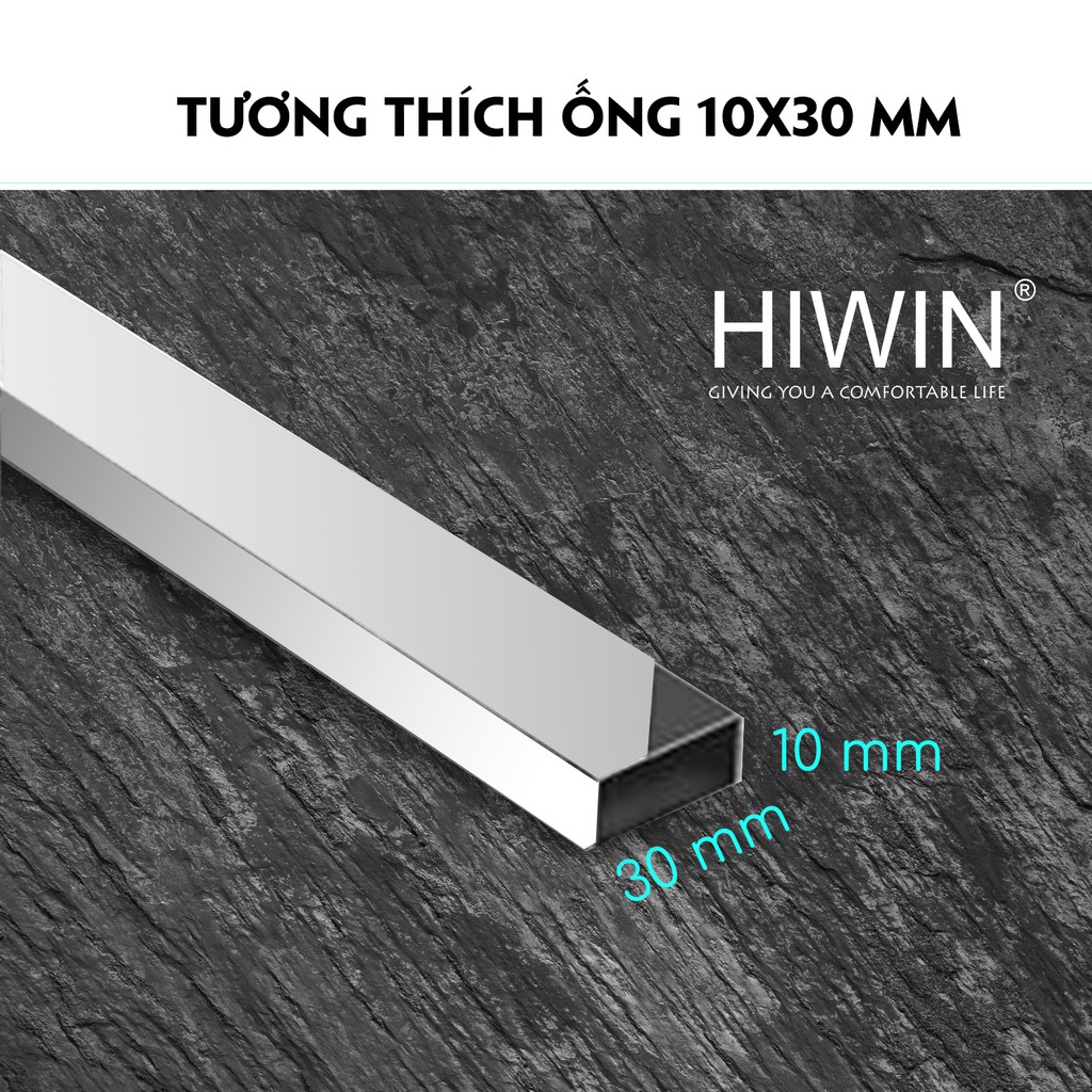 Kẹp kính trên vách tắm kính dùng cho ống 10x30 SUS304 Hiwin SB-617F