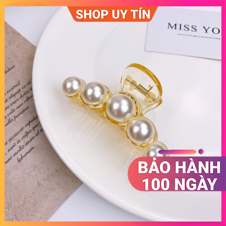 [NowShip - Giao Ngay] Kẹp Tóc Càng Cua Đính Đá - Cặp Búi Tóc Ngọc Trai Nhân Tạo Nữ Đẹp