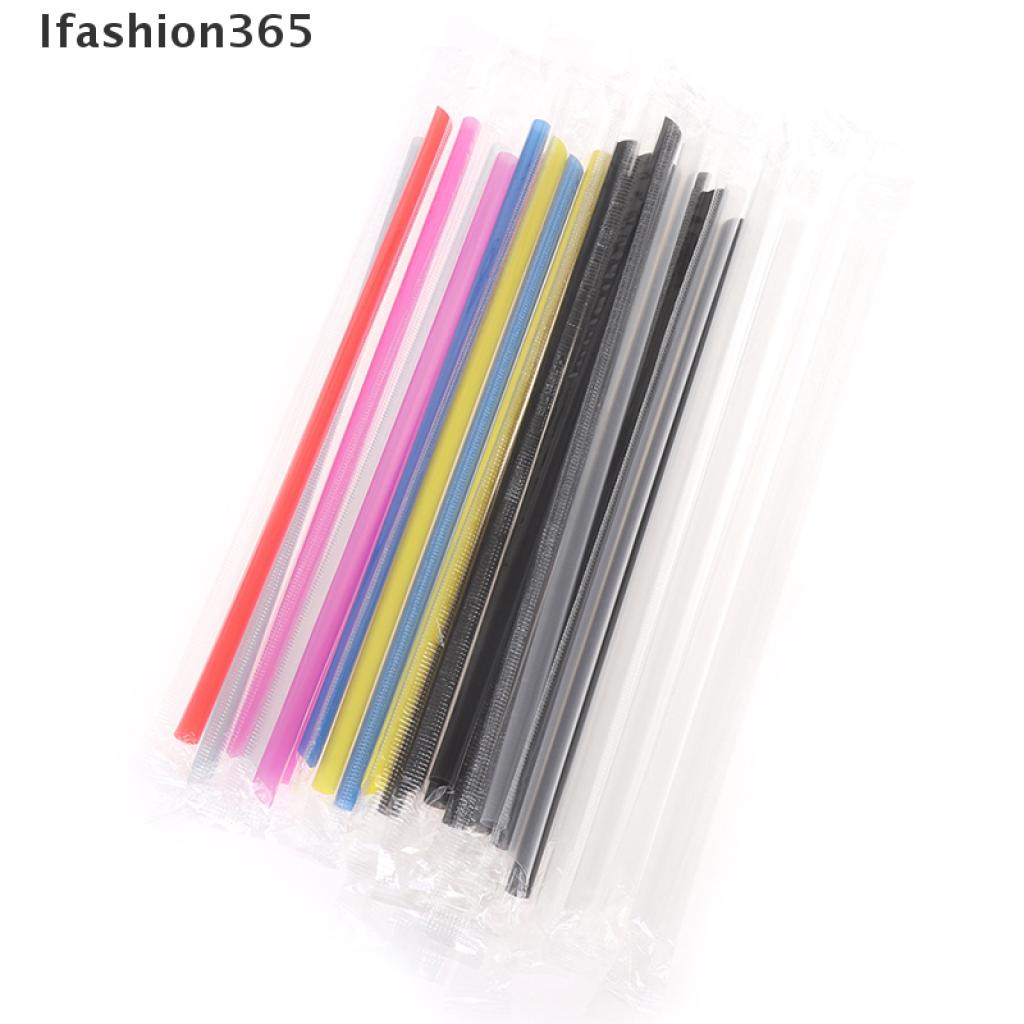 Set 100 Ống Hút Bằng Nhựa Pp Trong Suốt 365pc