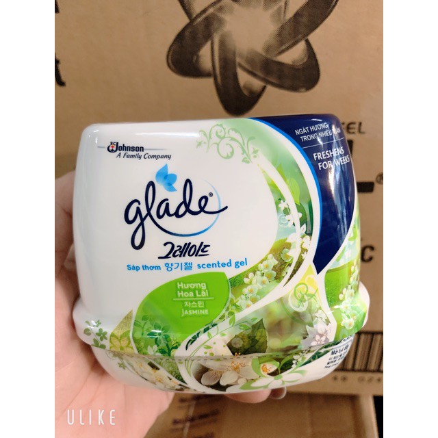 Sáp thơm để phòng khử mùi glade 180g hương hoa lài ( mầu xanh )