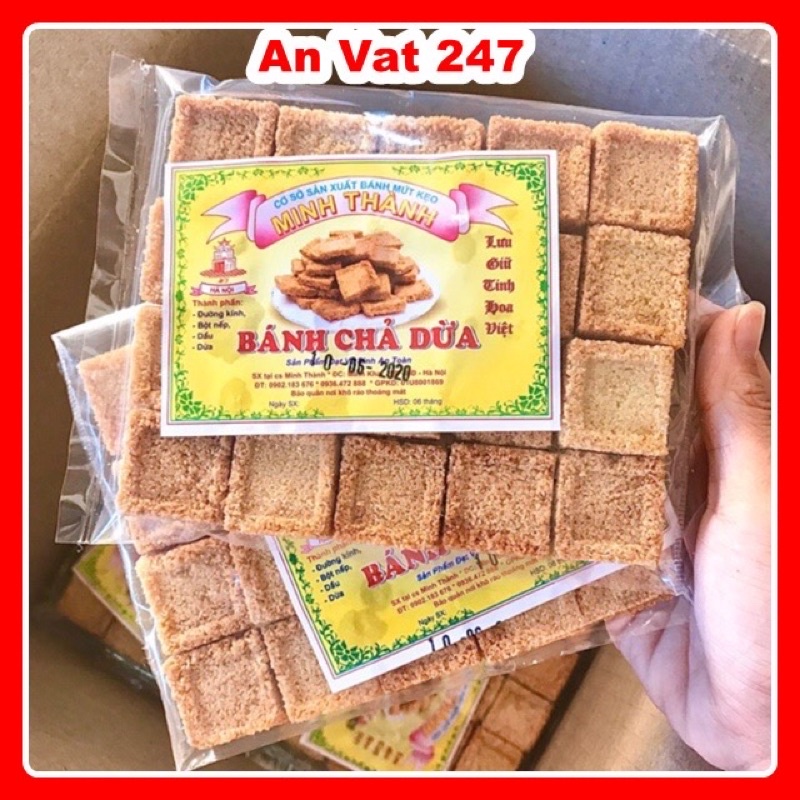 Com bo 5 gói dừa nướng và 5 bánh chả dừa thơm ngon