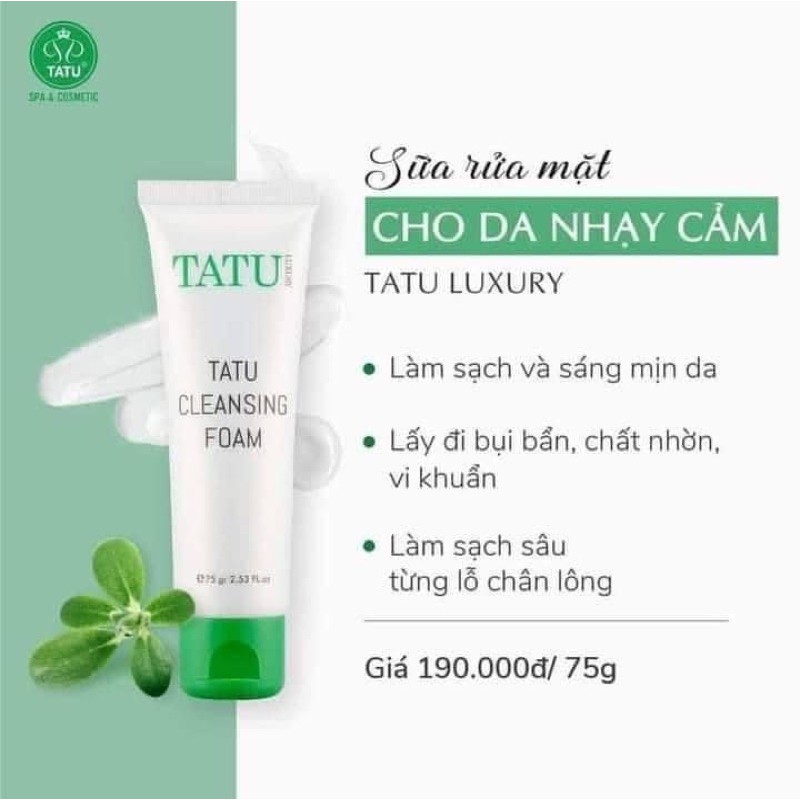 Sữa Rửa Mặt Trắng Da TaTu