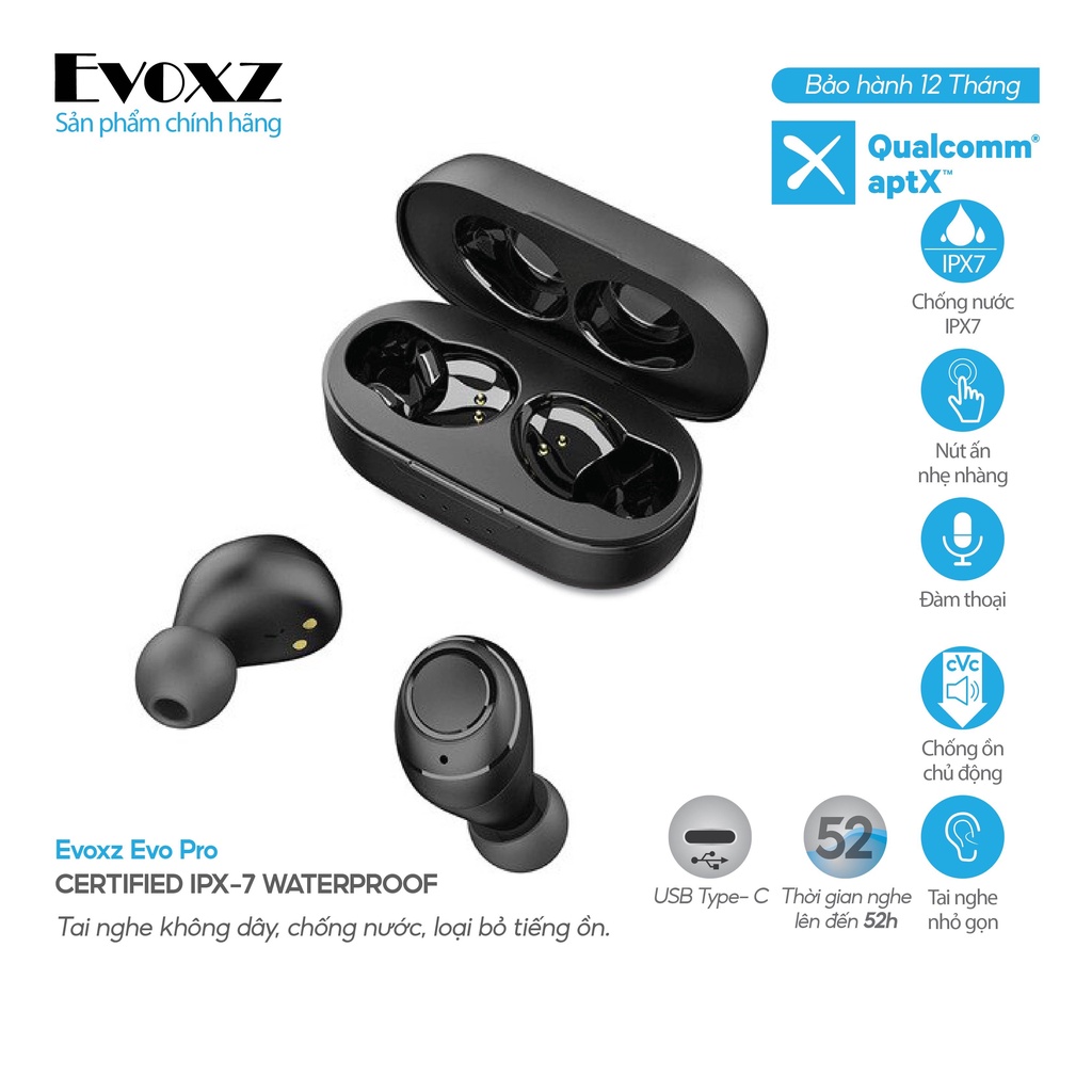 Tai nghe Bluetooth TWS Evoxz - Pro