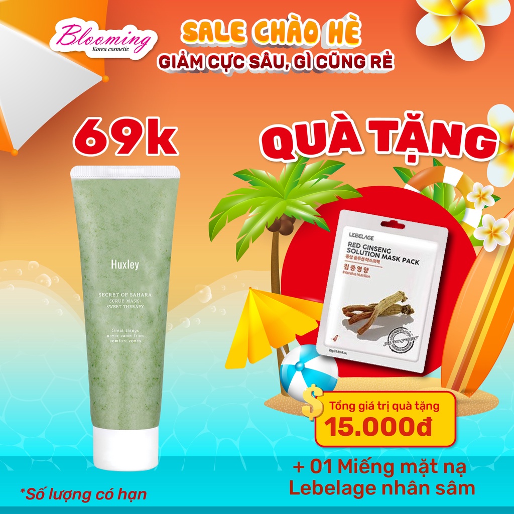 Tẩy tế bào chết  cho da mặt và cơ thể Huxley Scrub Mask Therapy 30g