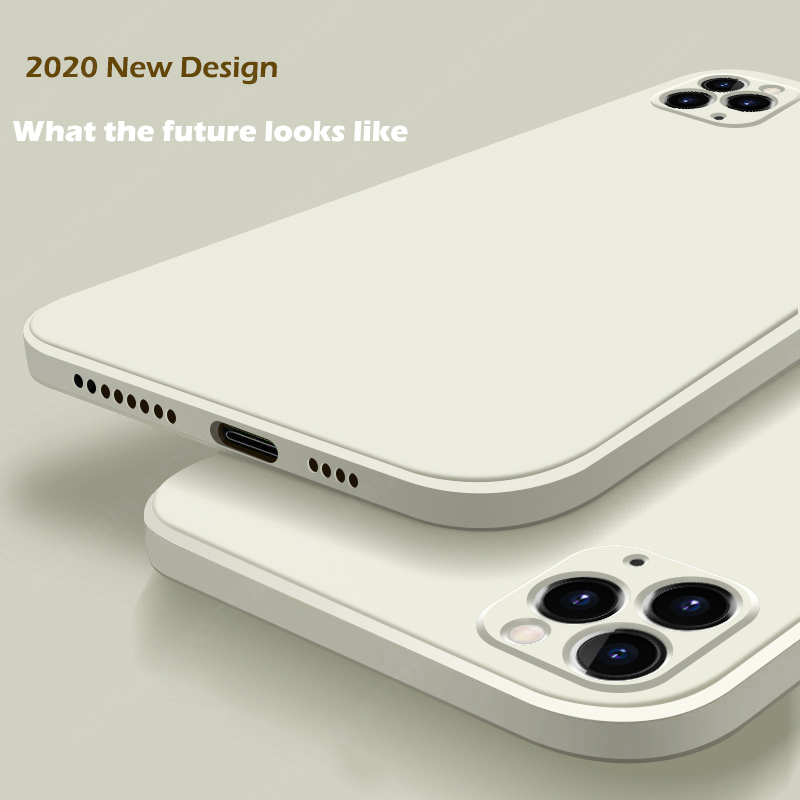 Ốp điện thoại silicon dẻo màu sắc ngọt ngào cho iPhone 6 / 6S / 7 / 8 Plus / XS Max / XR / 11 Pro Max