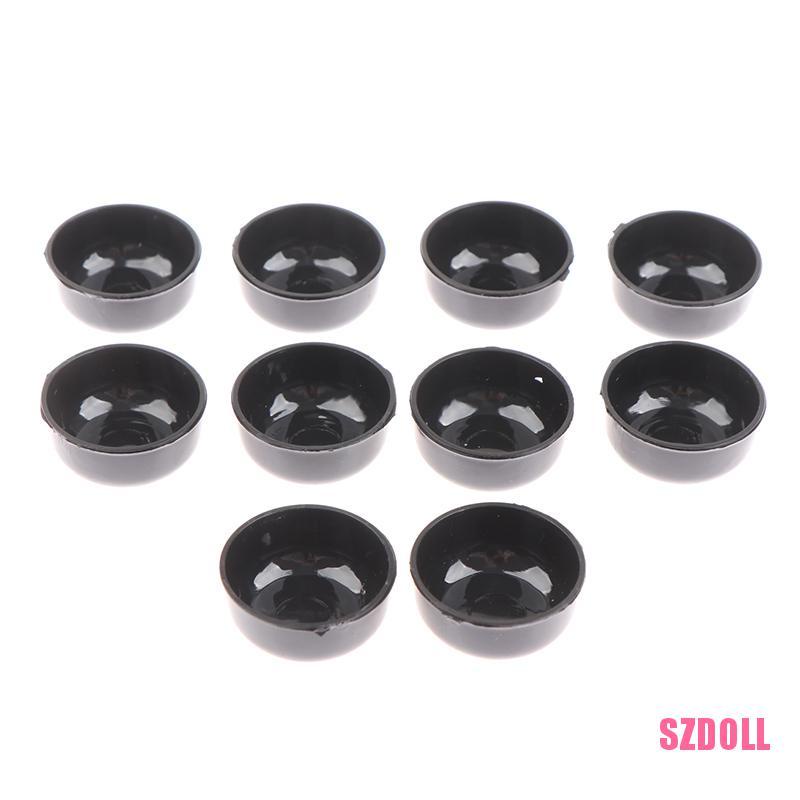 Set 10 Bát Tròn Mini Tỉ Lệ 1/12 Cho Nhà Búp Bê