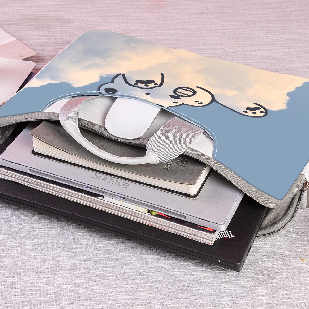 Túi Đựng Laptop 14 15.6 17 Inch Chống Sốc Chống Thấm Nước Họa Tiết Hoạt Hình