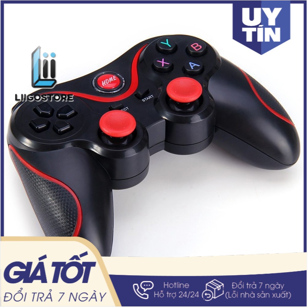 Tay cầm chơi game Bluetooth Terios X3 (Có giá đỡ ĐT+HÀNG CÓ SẴN) Hàng Mới