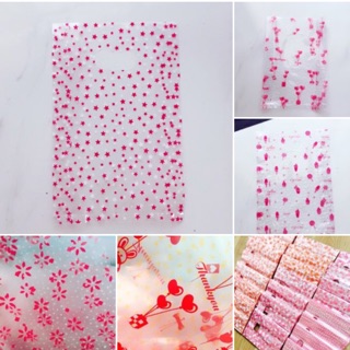 1 kg BỊCH XỐP-BAO BÌ-TÚI XỐP-TÚI NILONG TRONG SUỐT IN HOA VĂN