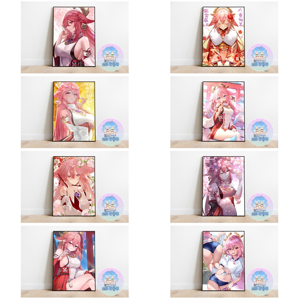 ẢNH POSTER A3 YAE MIKO (3) GAME GENSHIN IMPACT CHẤT LIỆU GIẤY CAO CẤP - 2D TỘC SHOP