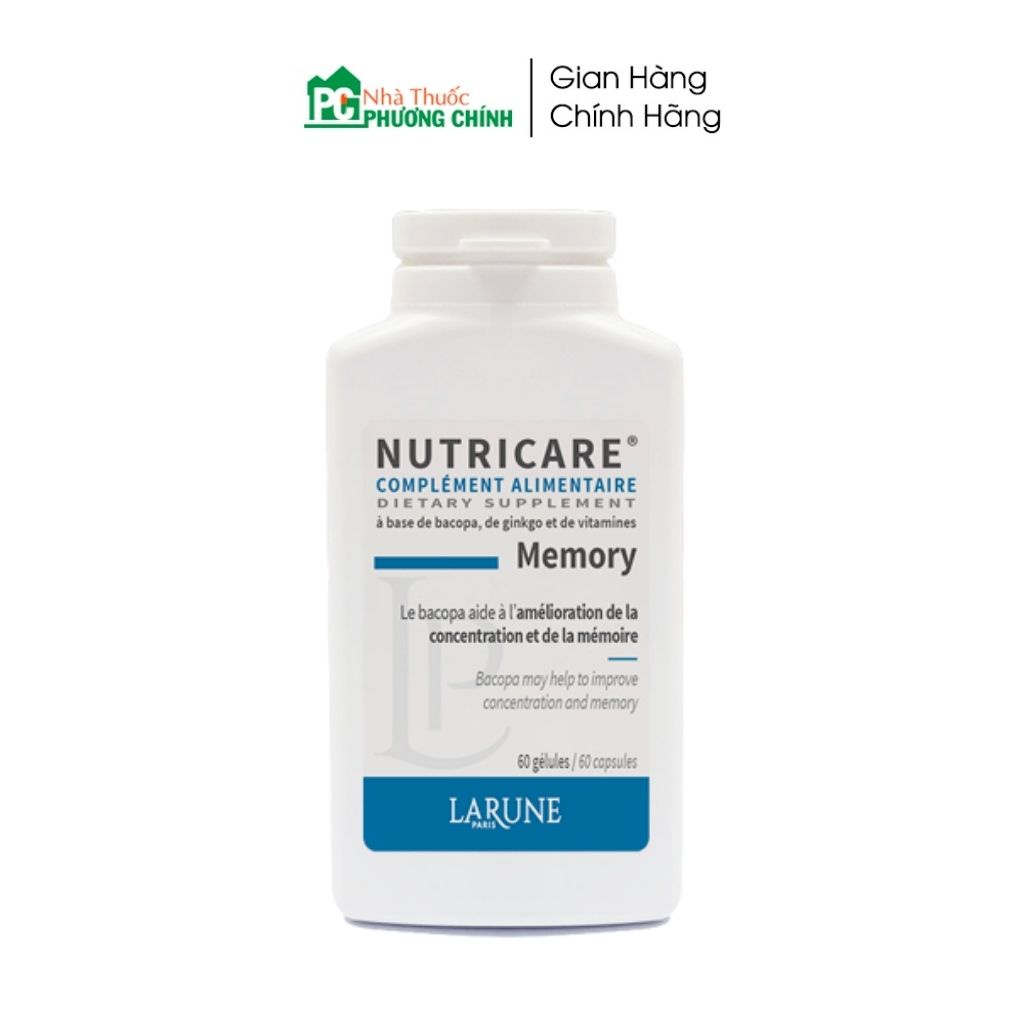 Viên Uống Bổ Não Nutricare Memory - Tăng Cường Tuần Hoàn Não, Giảm Các Triệu Chứng Thiểu Năng Tuần Hoàn Não