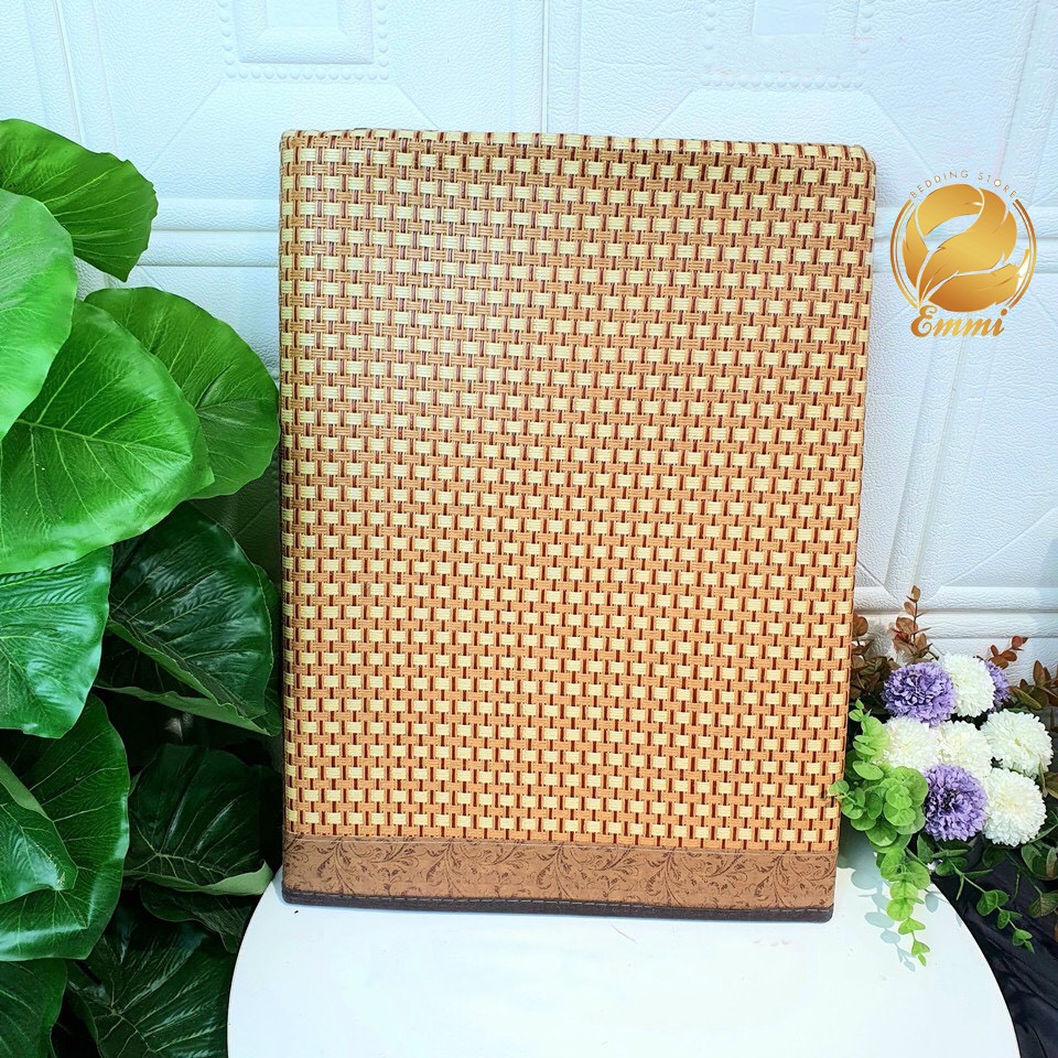 chiếu điều hoà_sợi mây SUNBEDDING 2 lớp mát mềm mịn thoáng khí - chiếu trải giường đủ kích thước 1m2, 1m5, 1m6, 1m8,