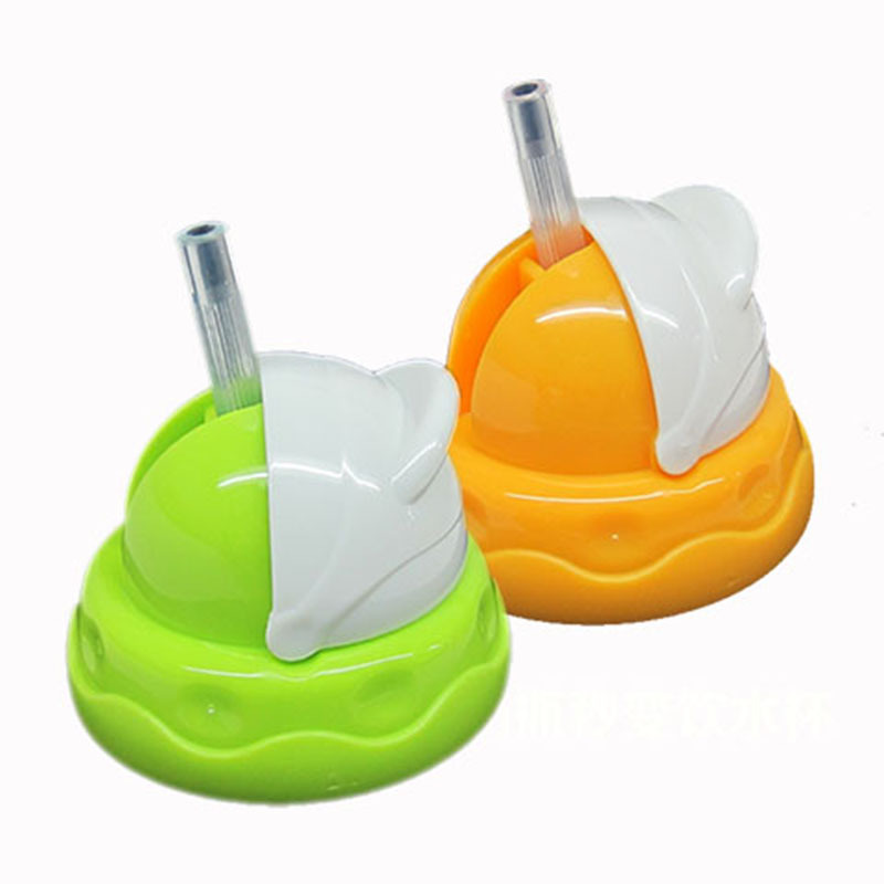 Ống Hút Gắn Bình Nước Chống Đổ Bằng Silicone Cho Bé Tập Uống