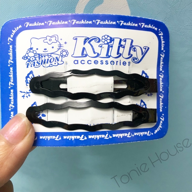 Set 2 kẹp mái bấm gợn sóng cho nữ