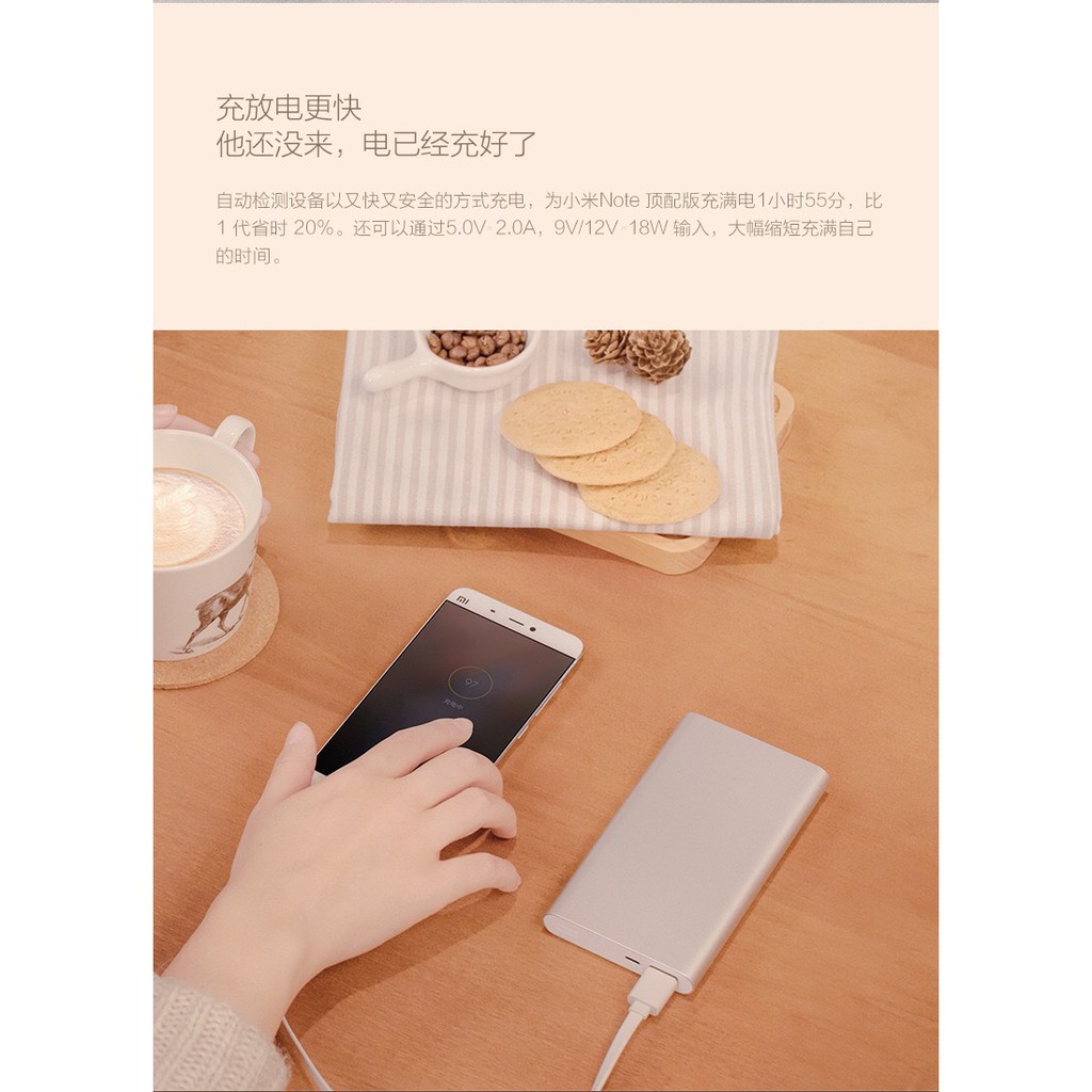 Sạc Dự Phòng - Pin Sạc dự phòng Xiaomi Gen 2 10000mAh Chuẩn Xịn