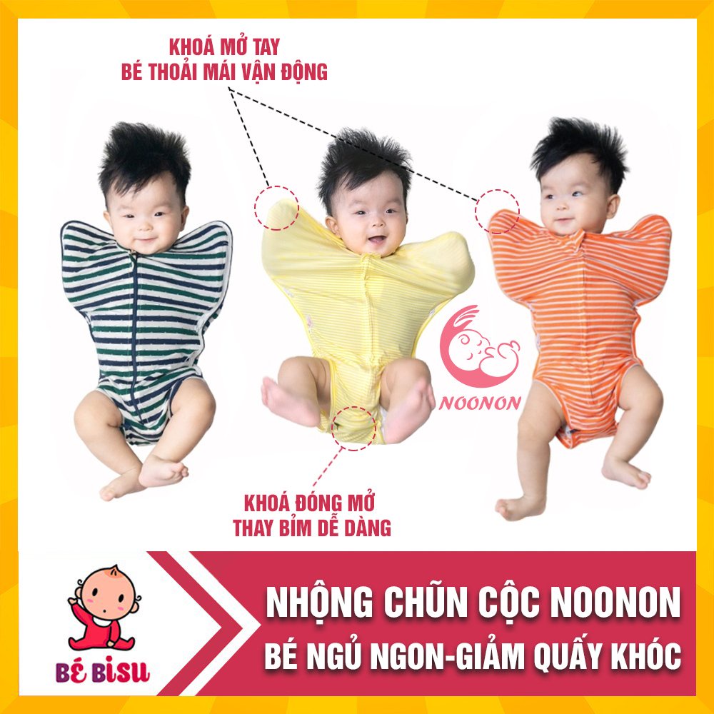 Nhộng Chũn Cộc Hở Chân NOONON cho bé ngủ ngon (chọn mẫu)