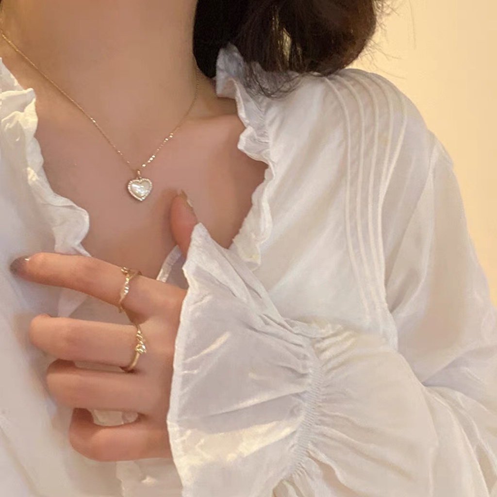 Dây Chuyền Mặt Hình Trái Tim Thời Trang Cho Nữ