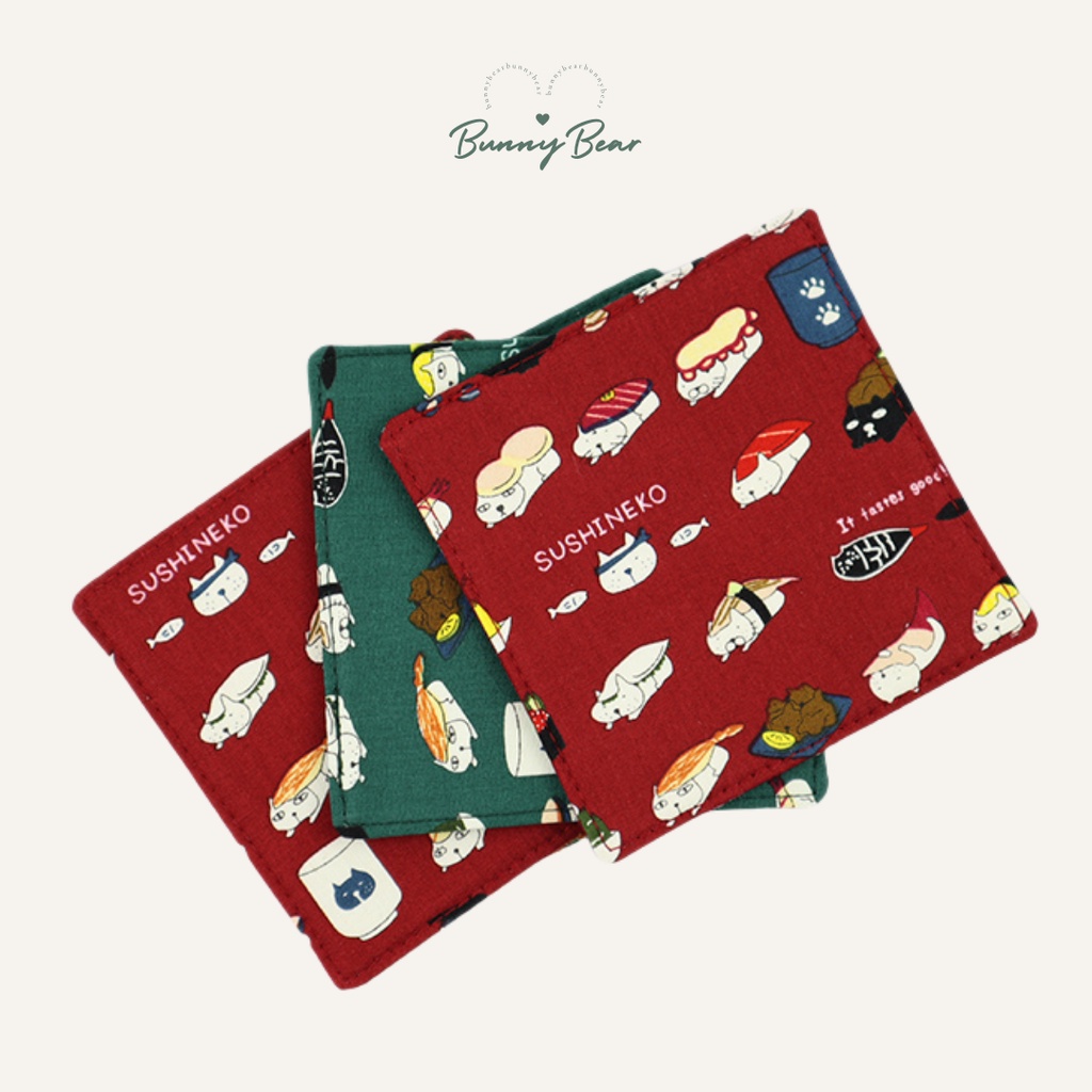 Lót ly vải in hình xinh xắn | Bunny Bear