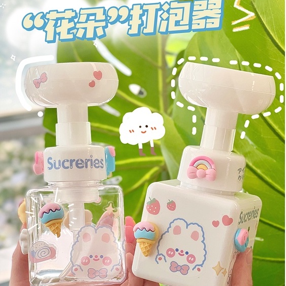 Hộp Đựng Xà Phòng / Dầu Gội / Sữa Tắm Tạo Bọt Hình Bông Hoa Cho Phòng Tắm YKT