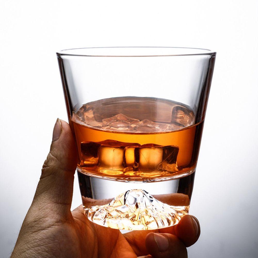 Ly Thủy Tinh Uống Rượu Whiskey Trong Suốt Phong Cách Vintage