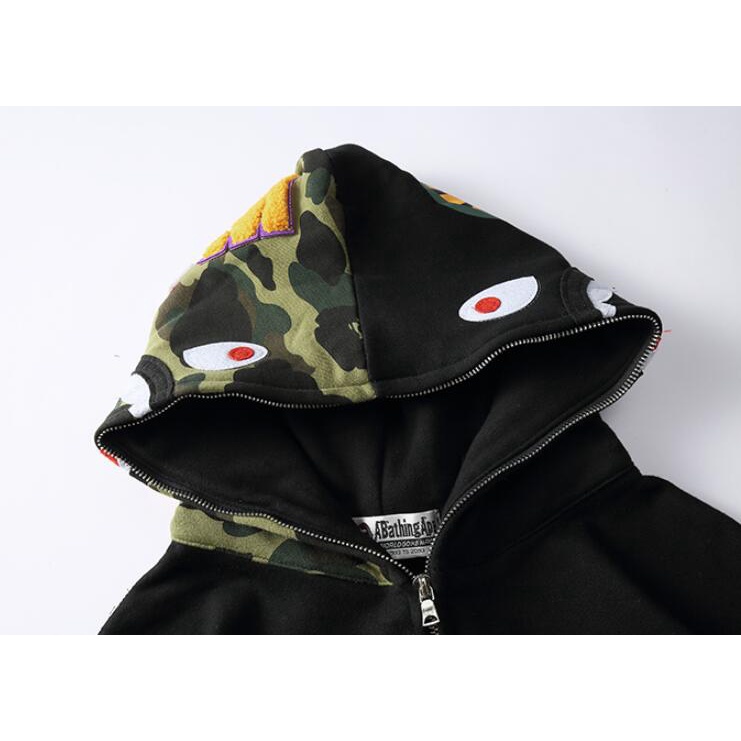 Áo khoác hoodie BAPE họa tiết rằn ri cá tính độc đáo