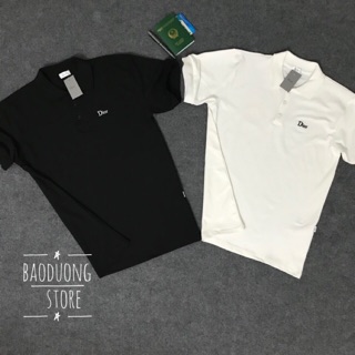 ÁO POLO COTTON CÓ CỔ LOGO DIOR  [ HÀNG SX TẠI VIỆT NAM ]