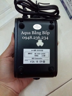 Sủi oxy bể cá Gex e-air 2000SB siêu êm