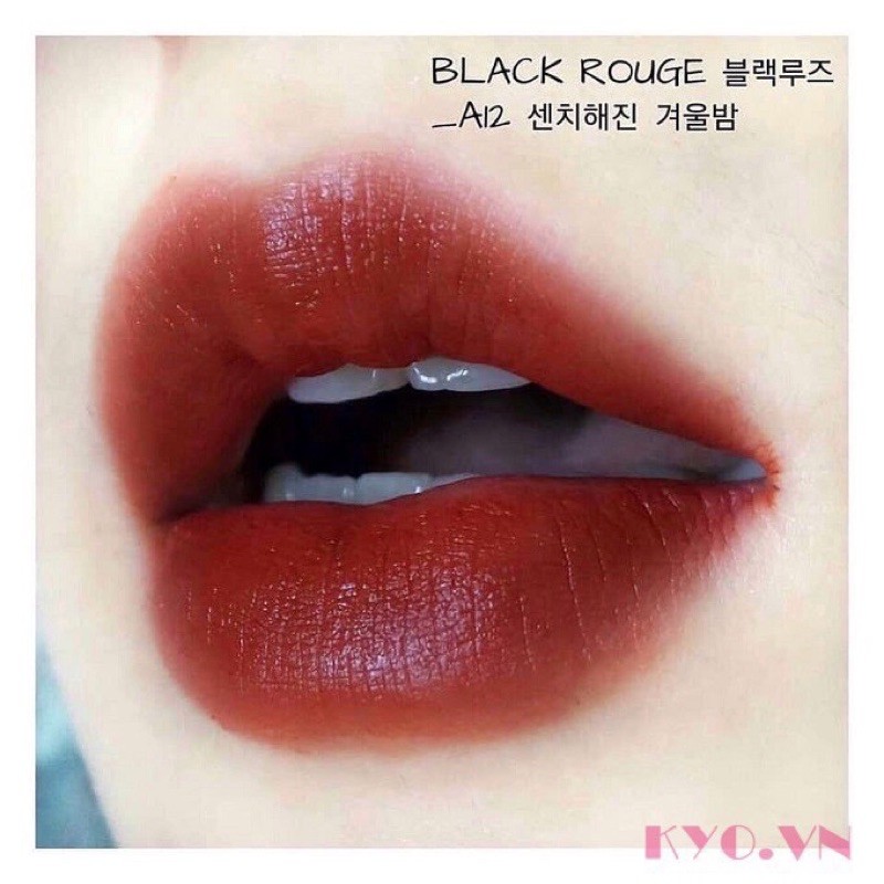 Son Black Rouge A12 ,Đỏ Nâu Trầm