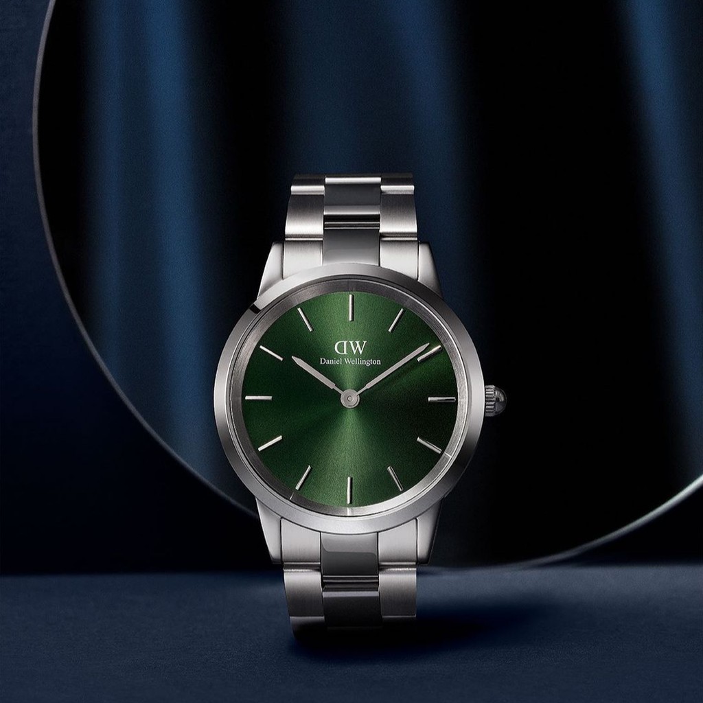 Đồng hồ nam Daniel Wellington Iconic Link Emerald Silver 40mm - DW Official